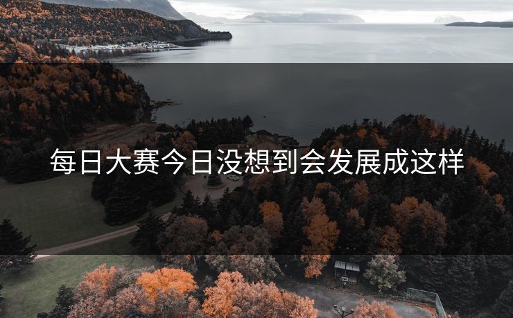 每日大赛今日没想到会发展成这样