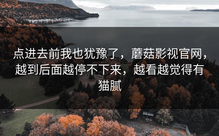 点进去前我也犹豫了，蘑菇影视官网，越到后面越停不下来，越看越觉得有猫腻